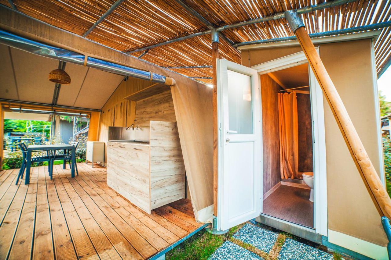 Armenistis Camping & Bungalows 萨尔蒂 外观 照片